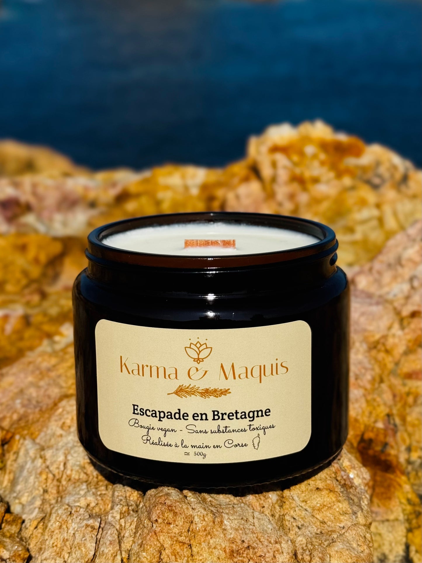 Bougie "Escapade en Bretagne" 500g