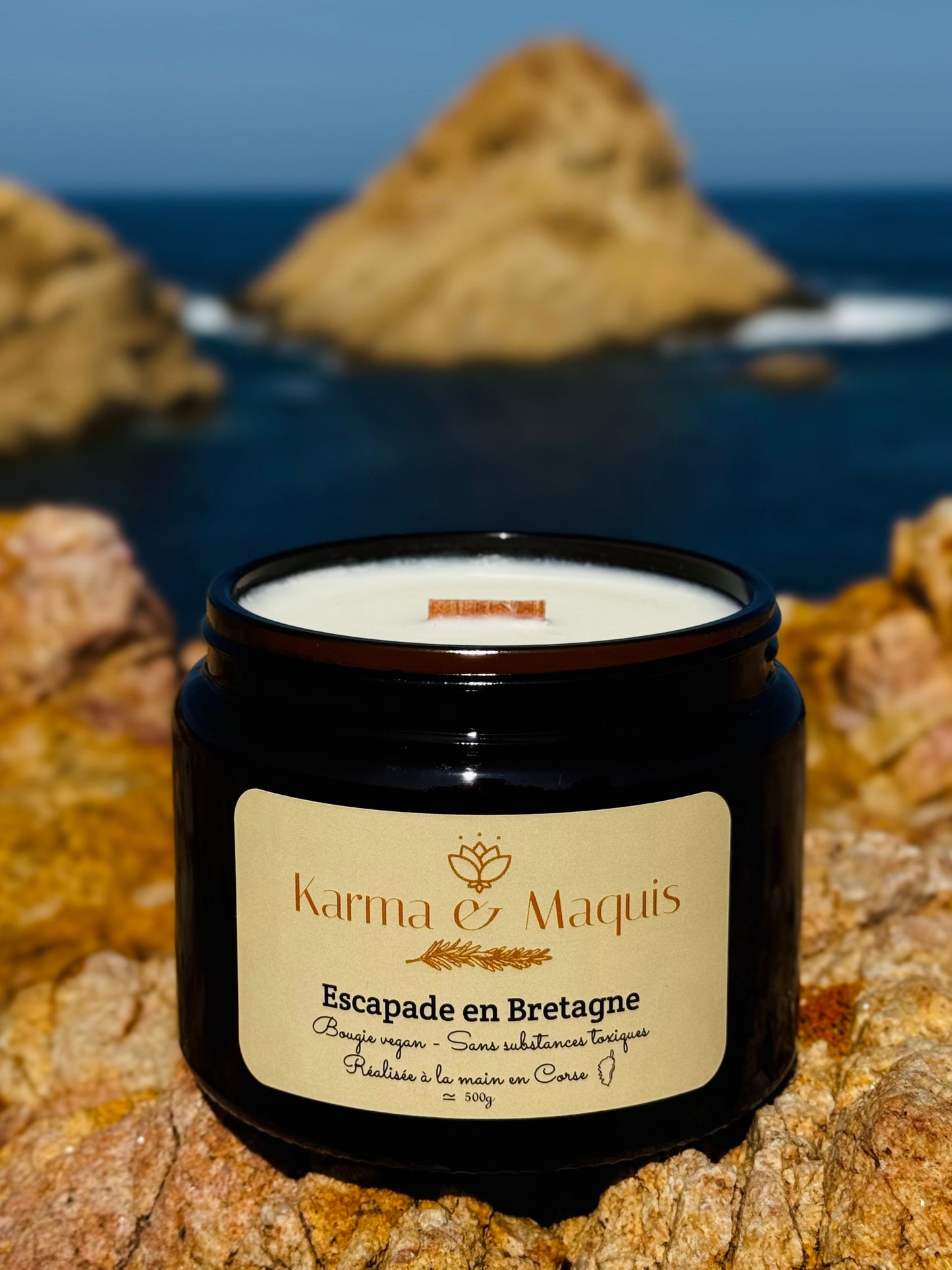 Bougie "Escapade en Bretagne" 500g